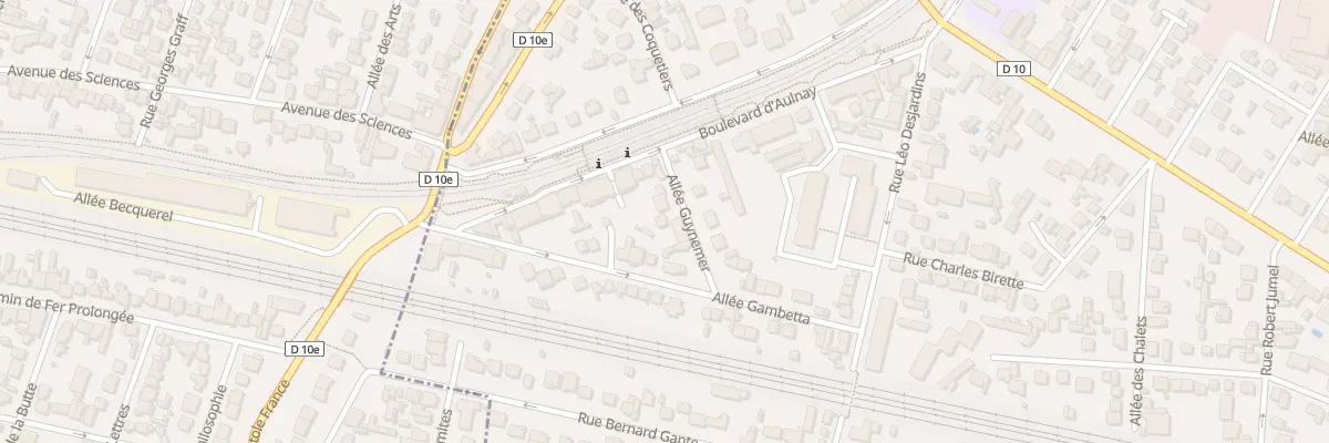 Plan du 8 All Guynemer à Villemomble