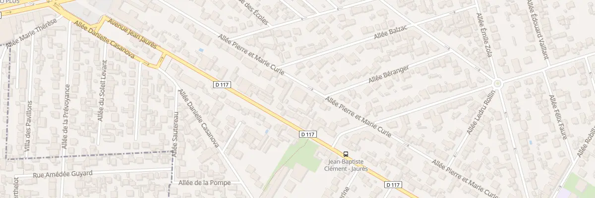 Plan du 42 All Pierre et Marie Curie aux Pavillons-sous-Bois