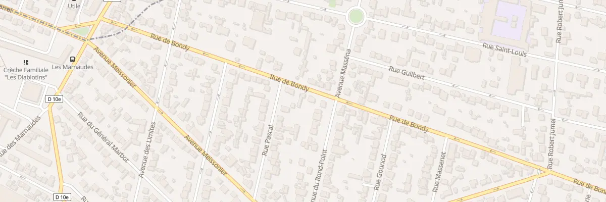 Plan du 93 Rue de Bondy à Villemomble
