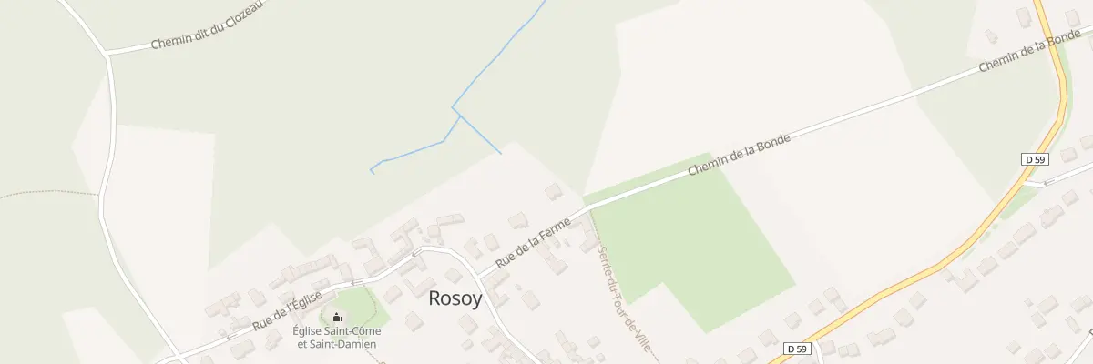 Plan du 11 Rue de la Ferme à Rosoy