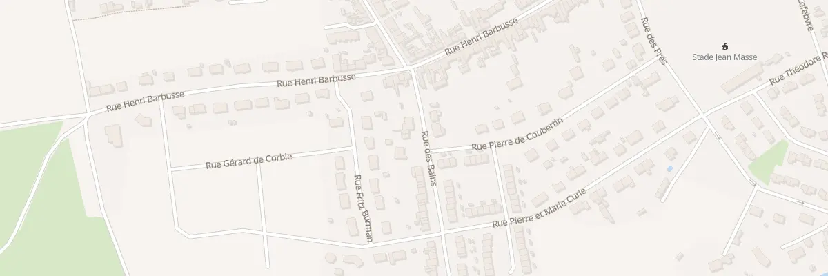 Plan du 2A Rue des Bains à Corbie