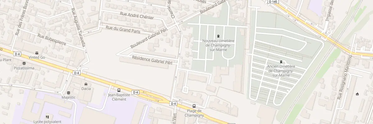 Plan du 10 Che de la Planchette à Champigny-sur-Marne