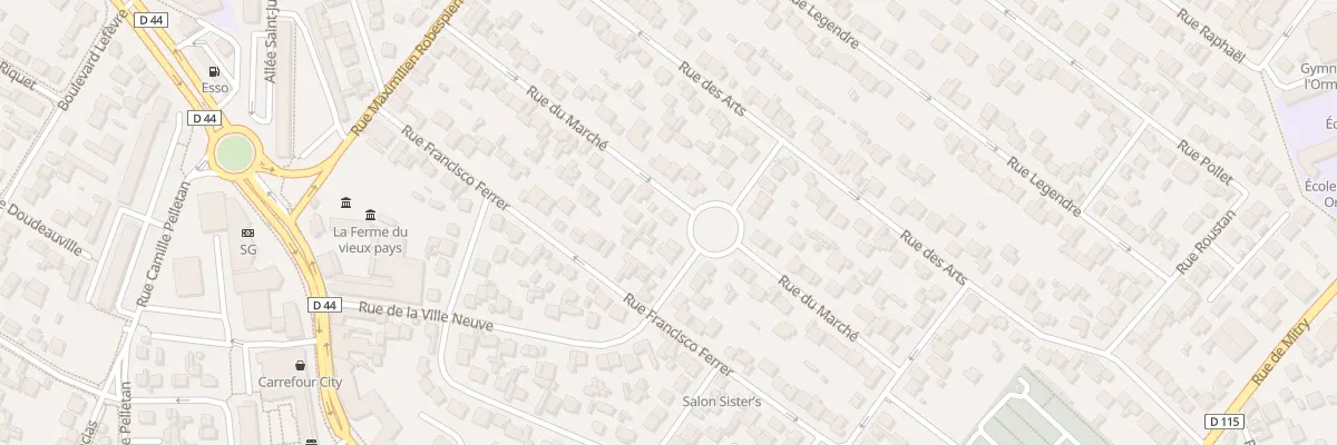 Plan du 36 Rue du Marché à Aulnay-sous-Bois
