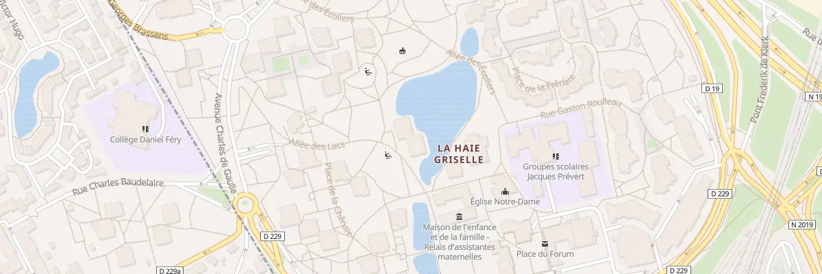 Plan du 1 Res du Lac à Boissy-Saint-Léger