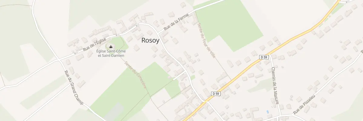 Plan du 10 Rue de l’Eglise à Rosoy