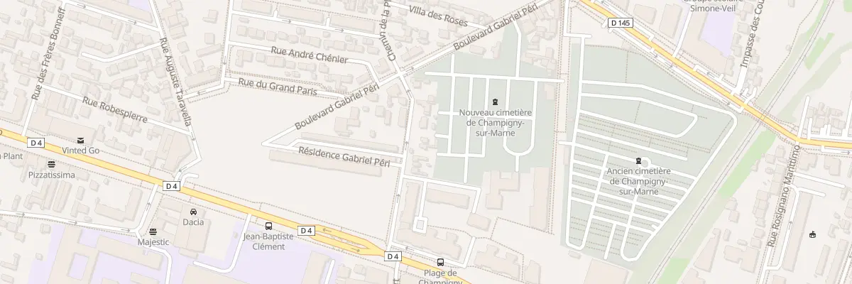 Plan du 14 Che de la Planchette à Champigny-sur-Marne
