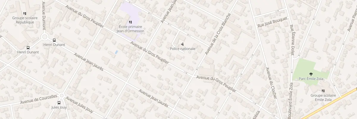 Plan du 39 Av du Gros Peuplier à Aulnay-sous-Bois
