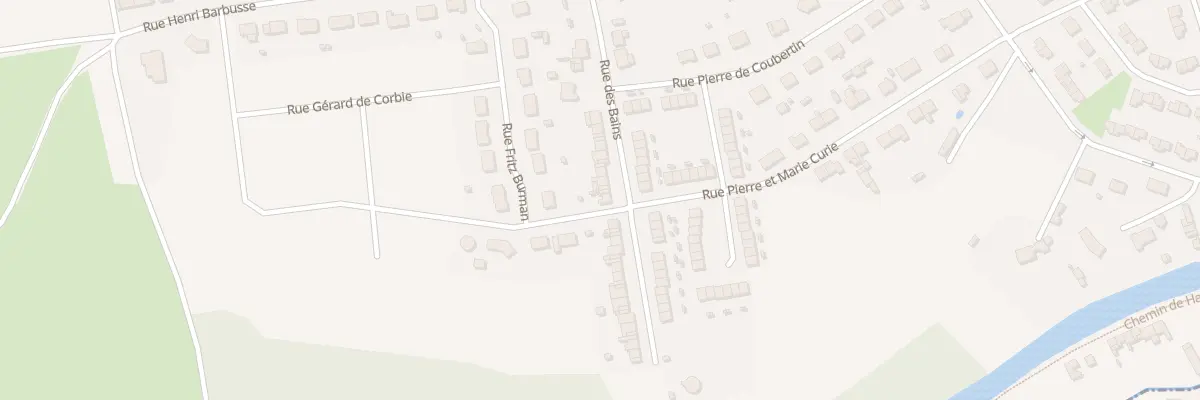 Plan du 16 Rue des Bains à Corbie