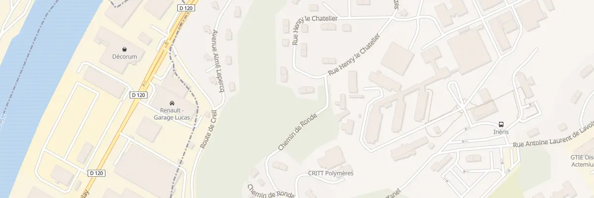 Plan du 5 Rue Henri Le Chatelier à Verneuil-en-Halatte