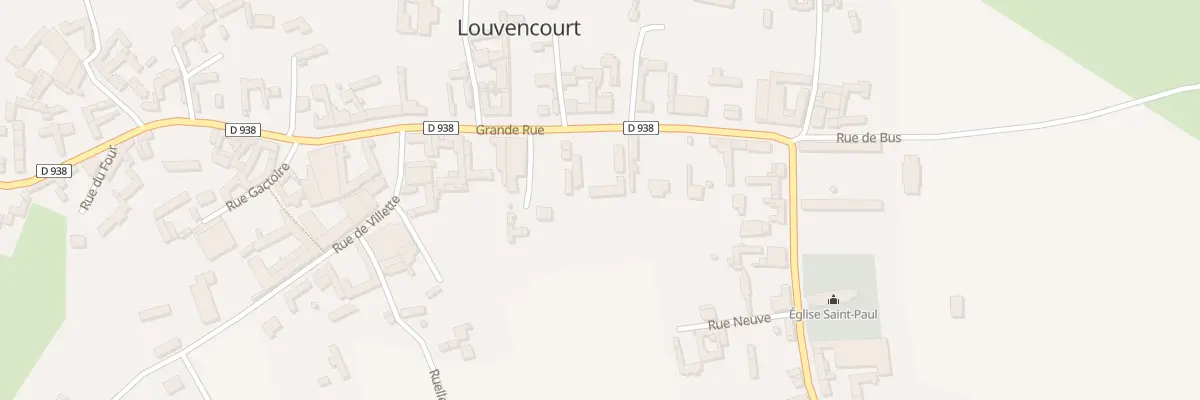 Plan du 11 Gr Grande Rue à Louvencourt