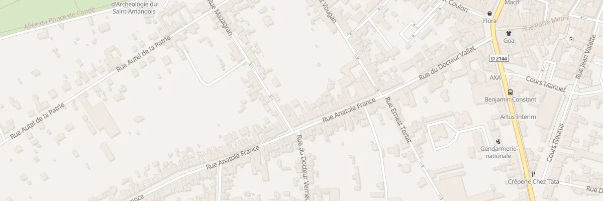 Plan du 28 Rue Anatole France à Saint-Amand-Montrond