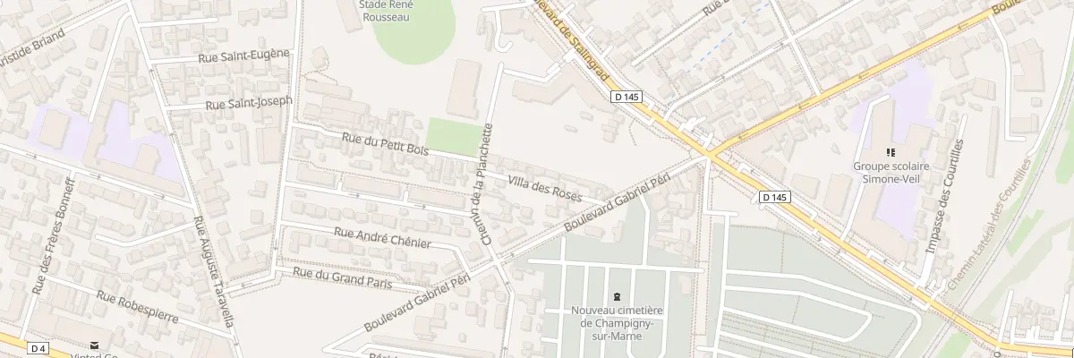 Plan du 10 Vla des Roses à Champigny-sur-Marne