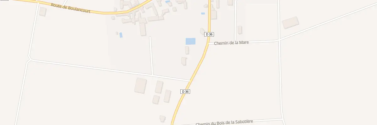 Plan du 6 Rte de Puiseaux à Fromont