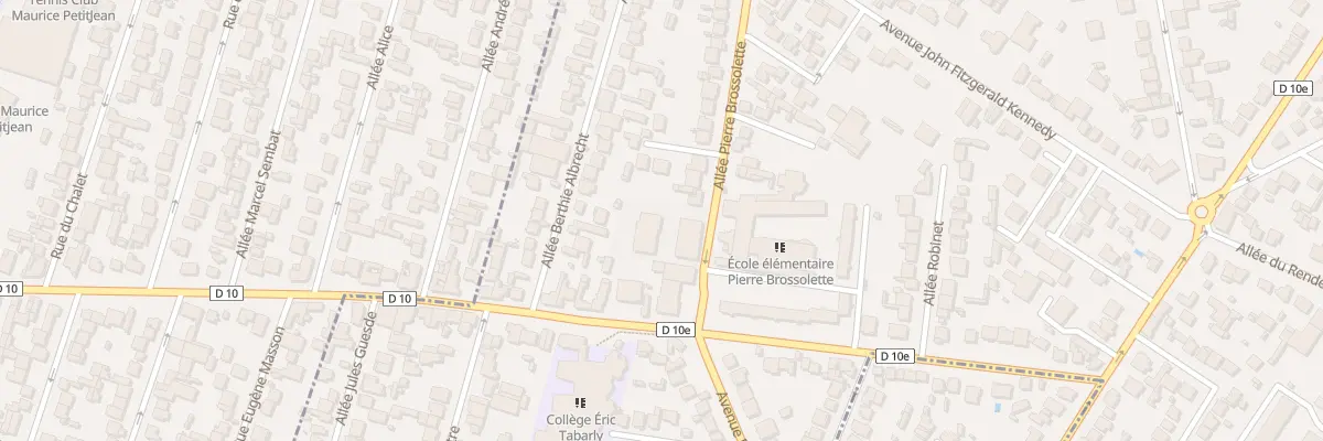Plan du 5 All Pierre Brossolette aux Pavillons-sous-Bois