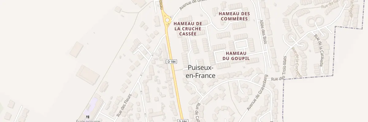 Plan du 56 Hameau de la Cruche Cassée à Puiseux-en-France