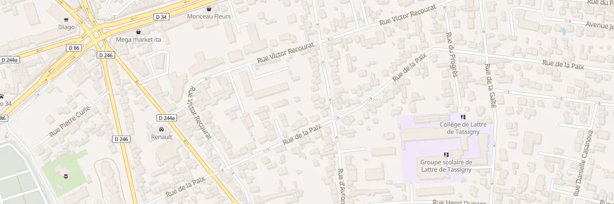 Plan du 57 Rue d’Avron au Perreux-sur-Marne