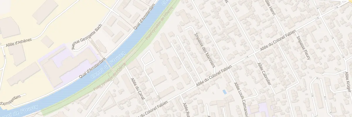Plan du 71 All du Colonel Fabien aux Pavillons-sous-Bois