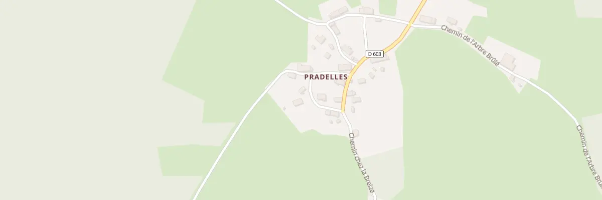 Plan du 107 Pradelles à Savennes
