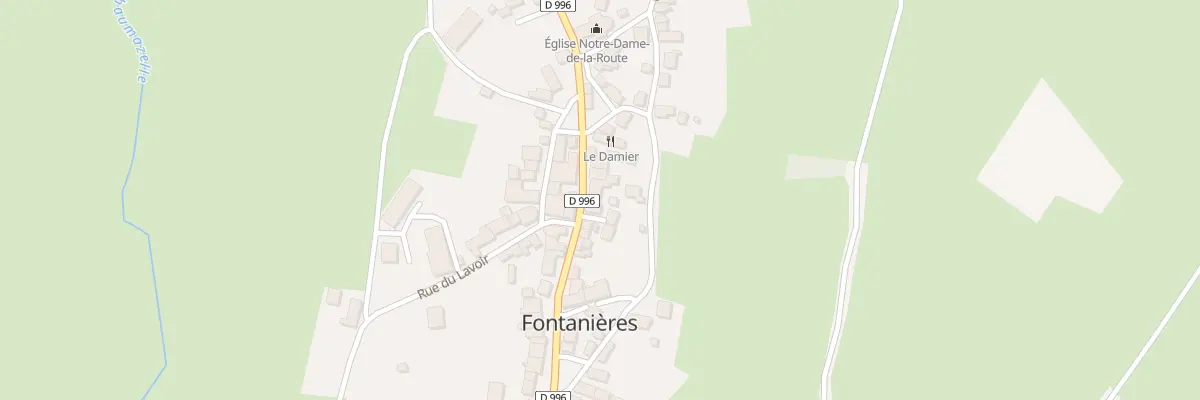 Plan du 16 Rte de Montluçon à Fontanières
