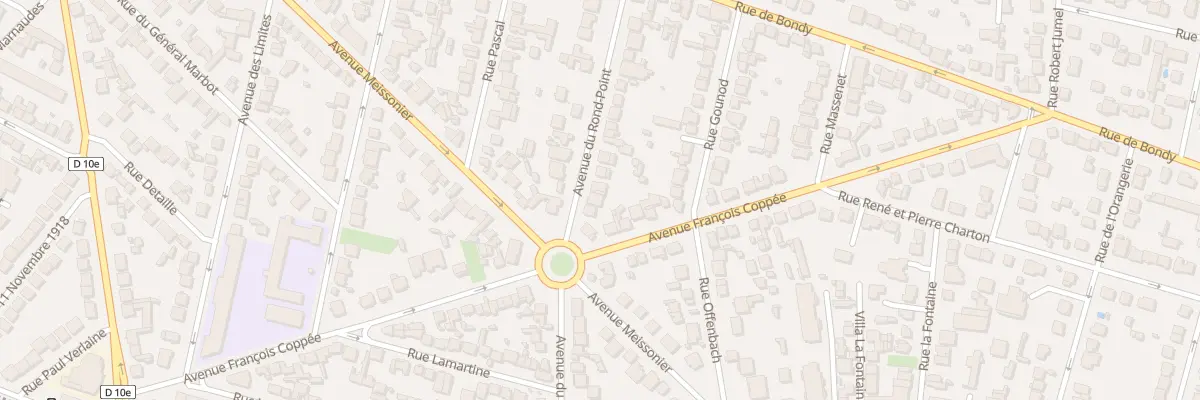 Plan du 25 Av du Rond Point à Villemomble
