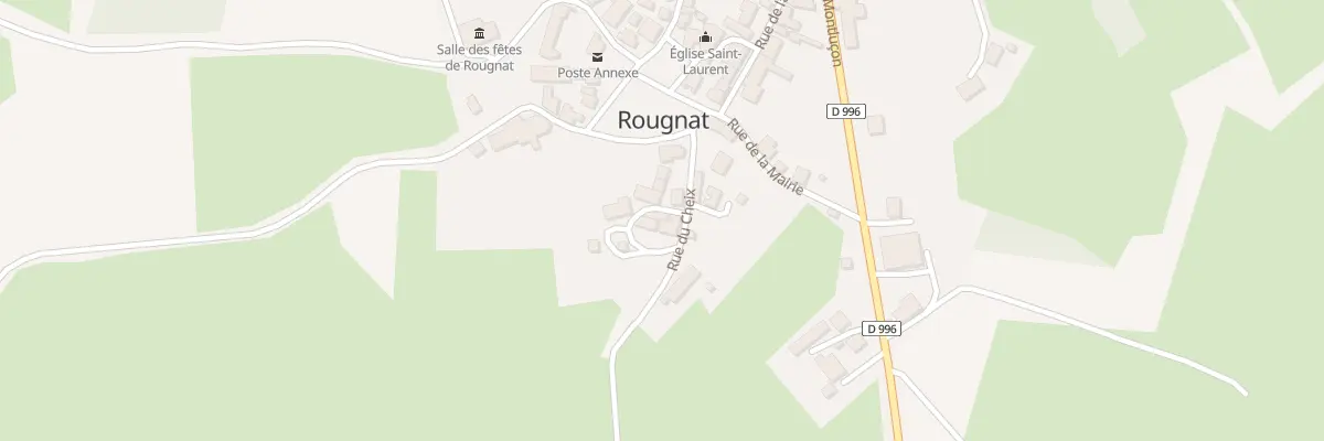 Plan du 12 Rue du Cheix à Rougnat