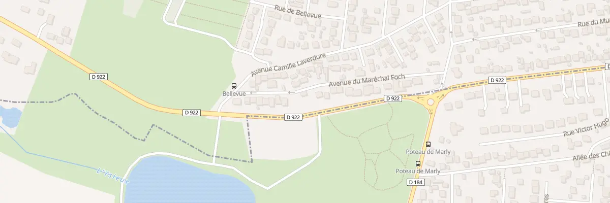 Plan du 25 Rue du Marechal Foch à Fosses