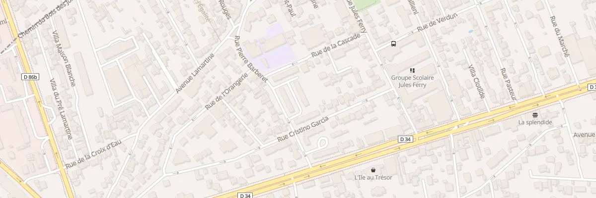 Plan du 25 Rue Cristino Garcia au Perreux-sur-Marne