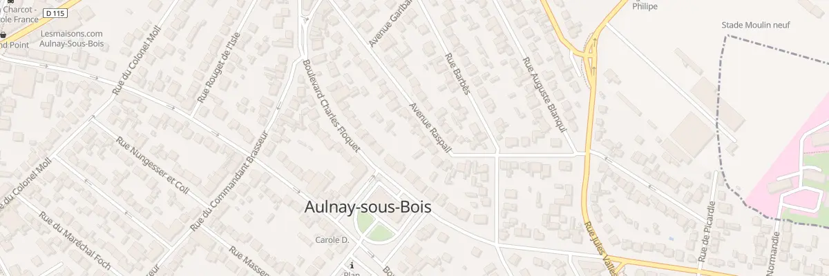 Plan du 29 Av Raspail à Aulnay-sous-Bois