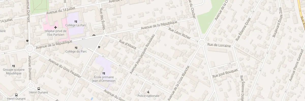 Plan du 19 Rue d’Alsace à Aulnay-sous-Bois