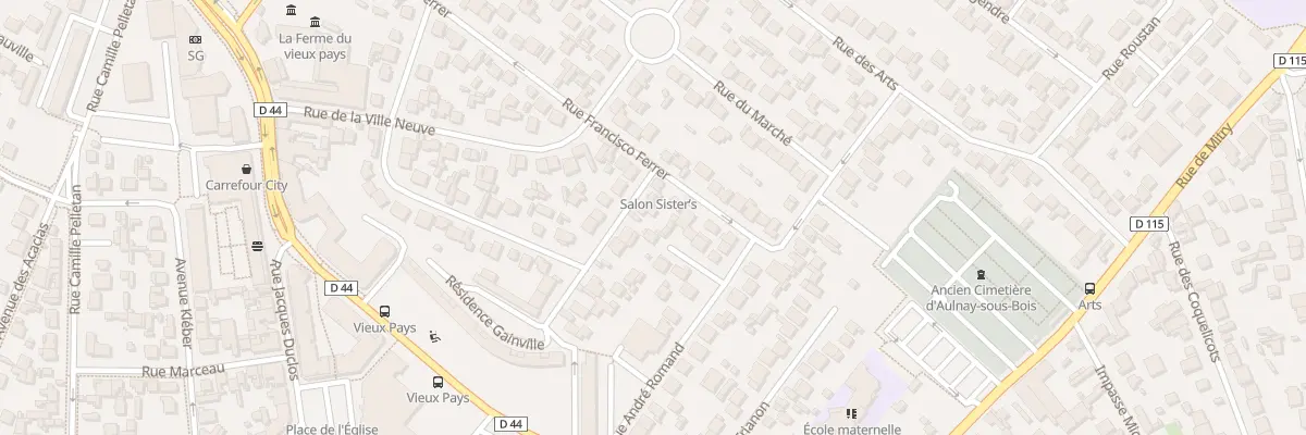 Plan du 5 Rue des Plantes à Aulnay-sous-Bois