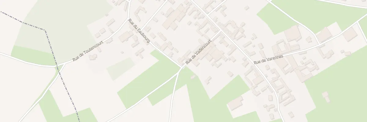 Plan du 5035 Rue de Vadencourt à Harponville