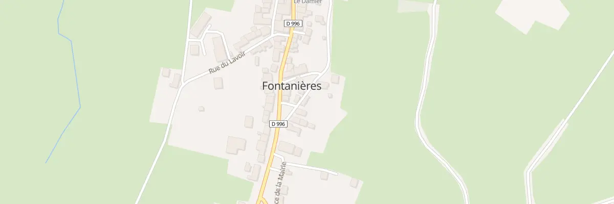 Plan du 2 Rue de la Fontaine de l’Anier à Fontanières