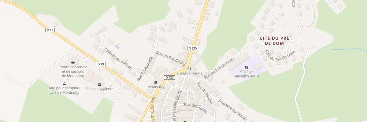 Plan du 3 Av d’Aurillac à Montsalvy