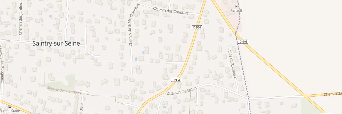 Plan du 93 Rue du Général Leclerc à Saintry-sur-Seine