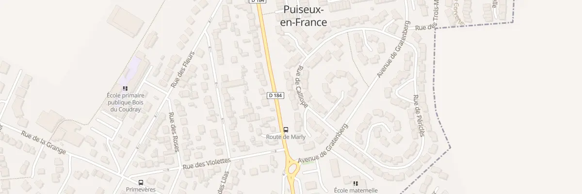 Plan du 3 Rue de Calliope à Puiseux-en-France