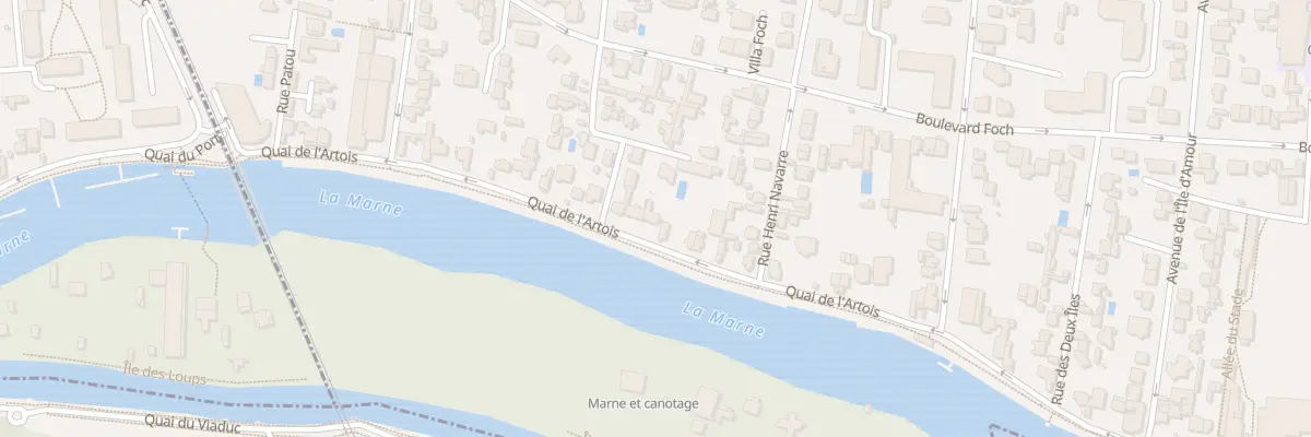 Plan du 25 Quai d’Artois au Perreux-sur-Marne
