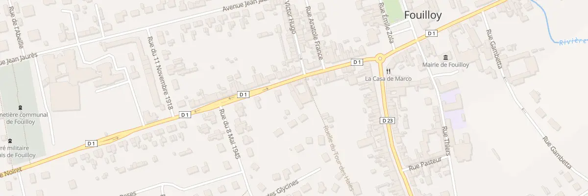 Plan du 3 Rue Hippolyte Noiret à Fouilloy