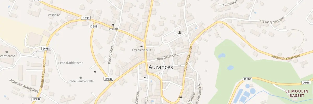 Plan du 10 Rue Paul Doumer à Auzances