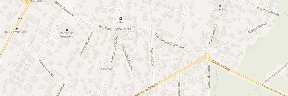 Plan du 8 Av Affre à Brunoy