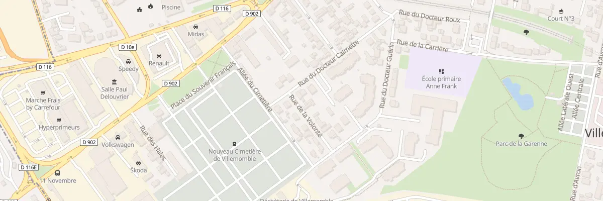 Plan du 29 Rue du Docteur Calmette à Villemomble