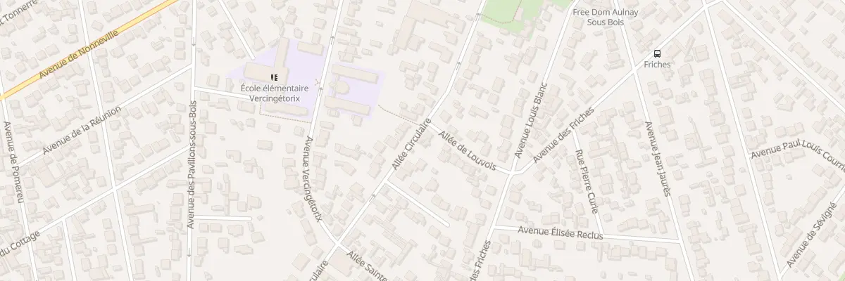 Plan du 35 All Circulaire à Aulnay-sous-Bois