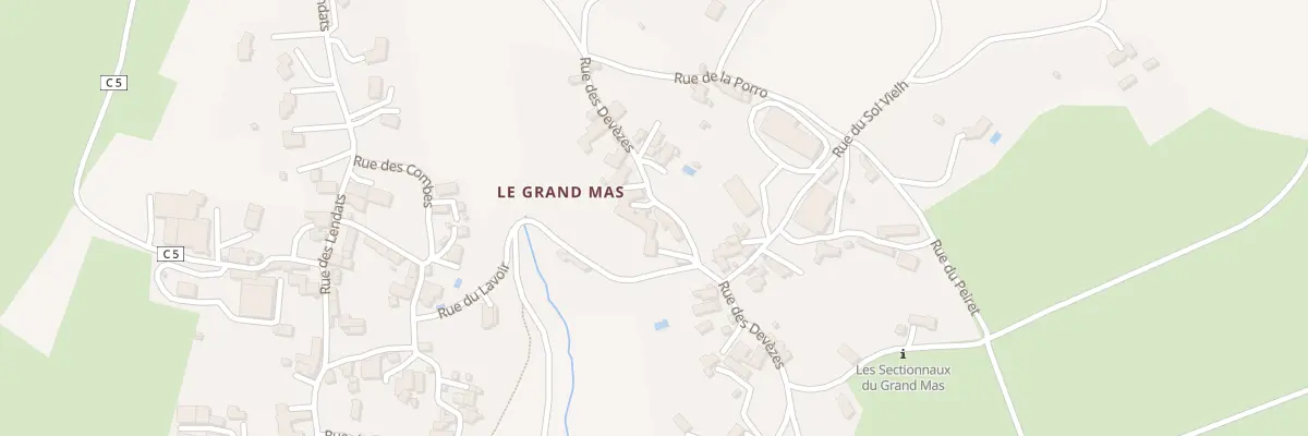 Plan du 5215 Le Grand Mas à Mouret
