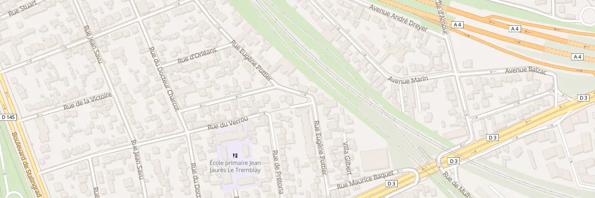 Plan du 25 Rue Eugène Pottier à Champigny-sur-Marne