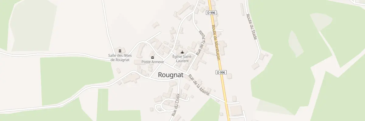 Plan du 1 Pl de l’Eglise à Rougnat