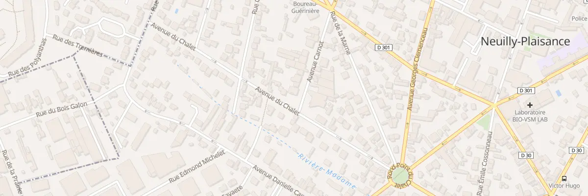Plan du 1 Av Carnot à Neuilly-Plaisance