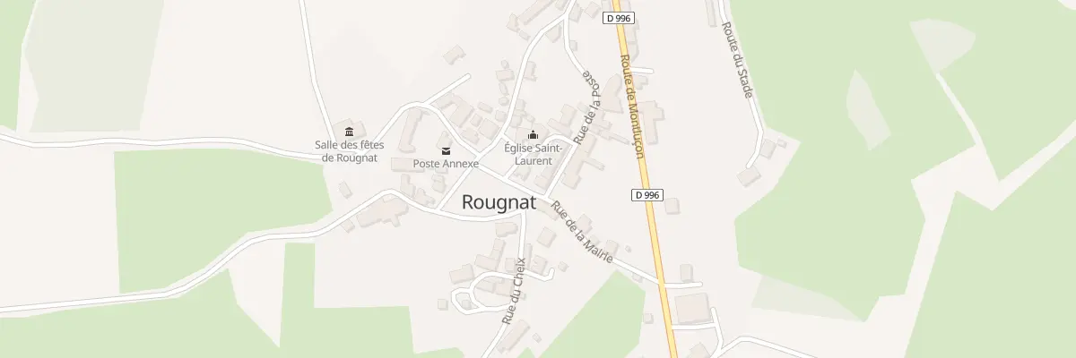 Plan du 16 Rue de la Poste à Rougnat
