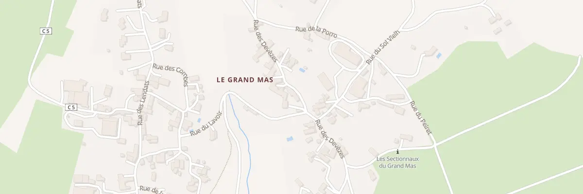 Plan du 5216 Le Grand Mas à Mouret