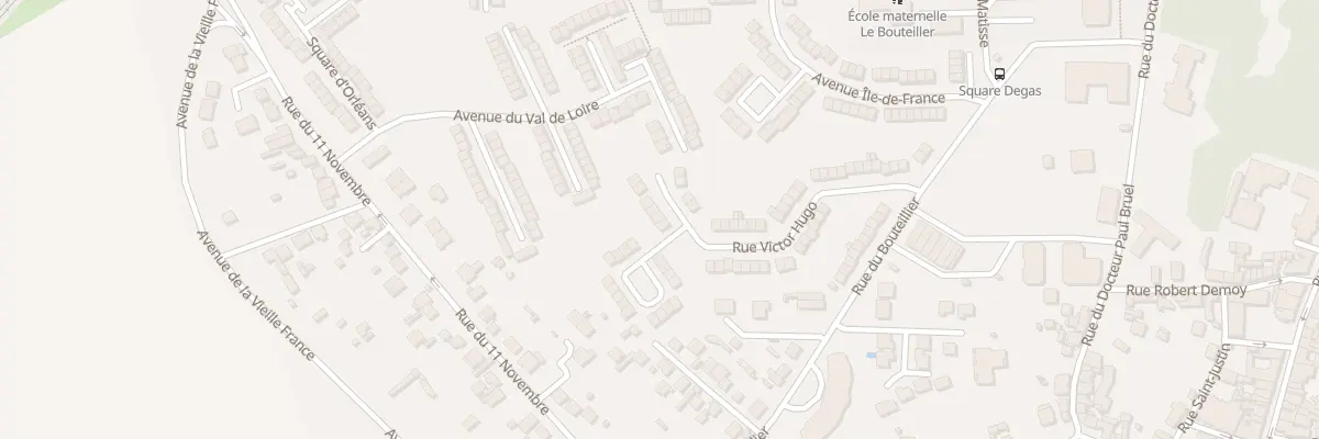 Plan du 33 Rue Victor Hugo à Louvres