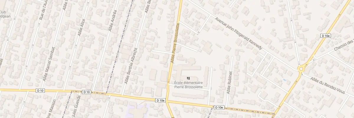Plan du 8 All Pierre Brossolette aux Pavillons-sous-Bois