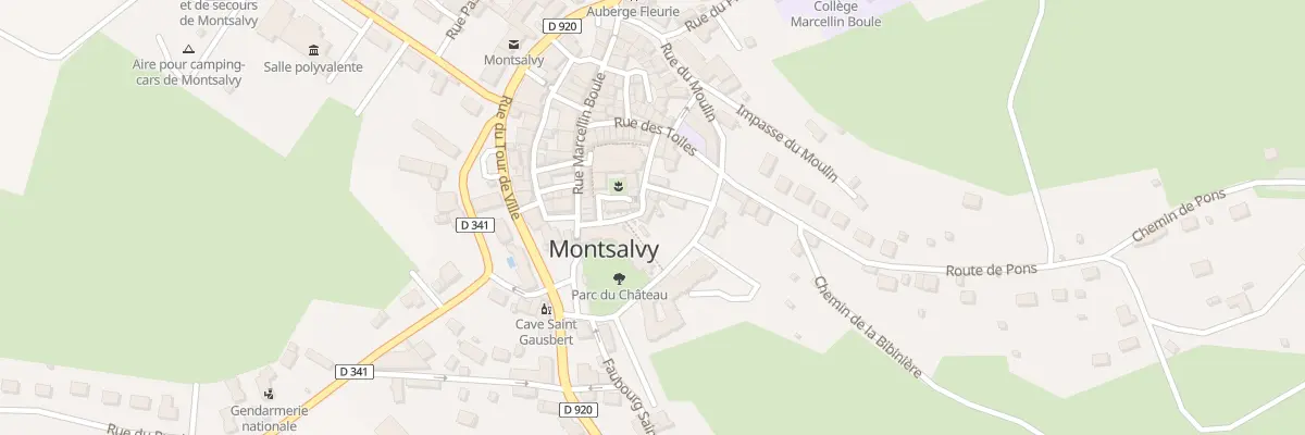 Plan du 2 Rue de l’Abbaye à Montsalvy